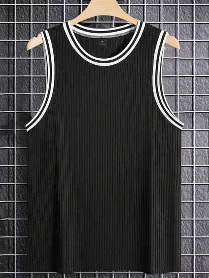 Herren Sportliches Tanktop mit Kontrast-Details – Athletischer Look für Freizeit und Training