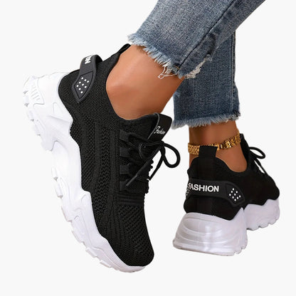 Damen Sneaker Sportlich Bequem Alltag Freizeit Trendige Turnschuhe