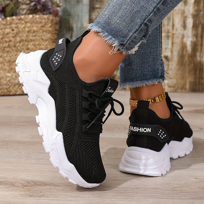 Damen Sneaker Sportlich Bequem Alltag Freizeit Trendige Turnschuhe