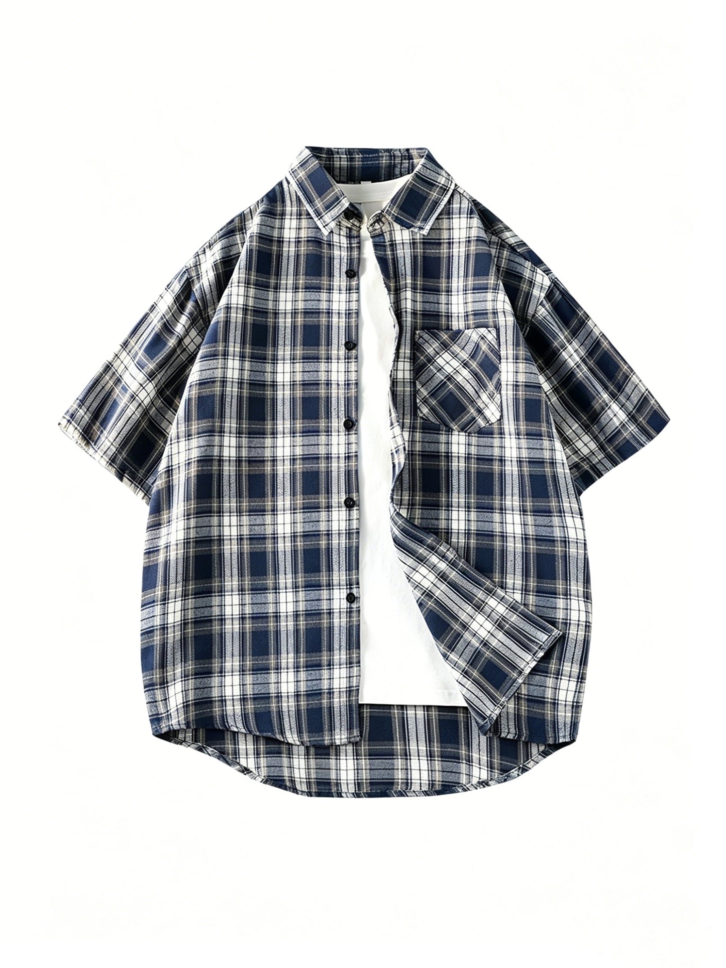 Herren Kurzarm Freizeithemd Kariert – Lässiger Style für Alltag und Freizeit