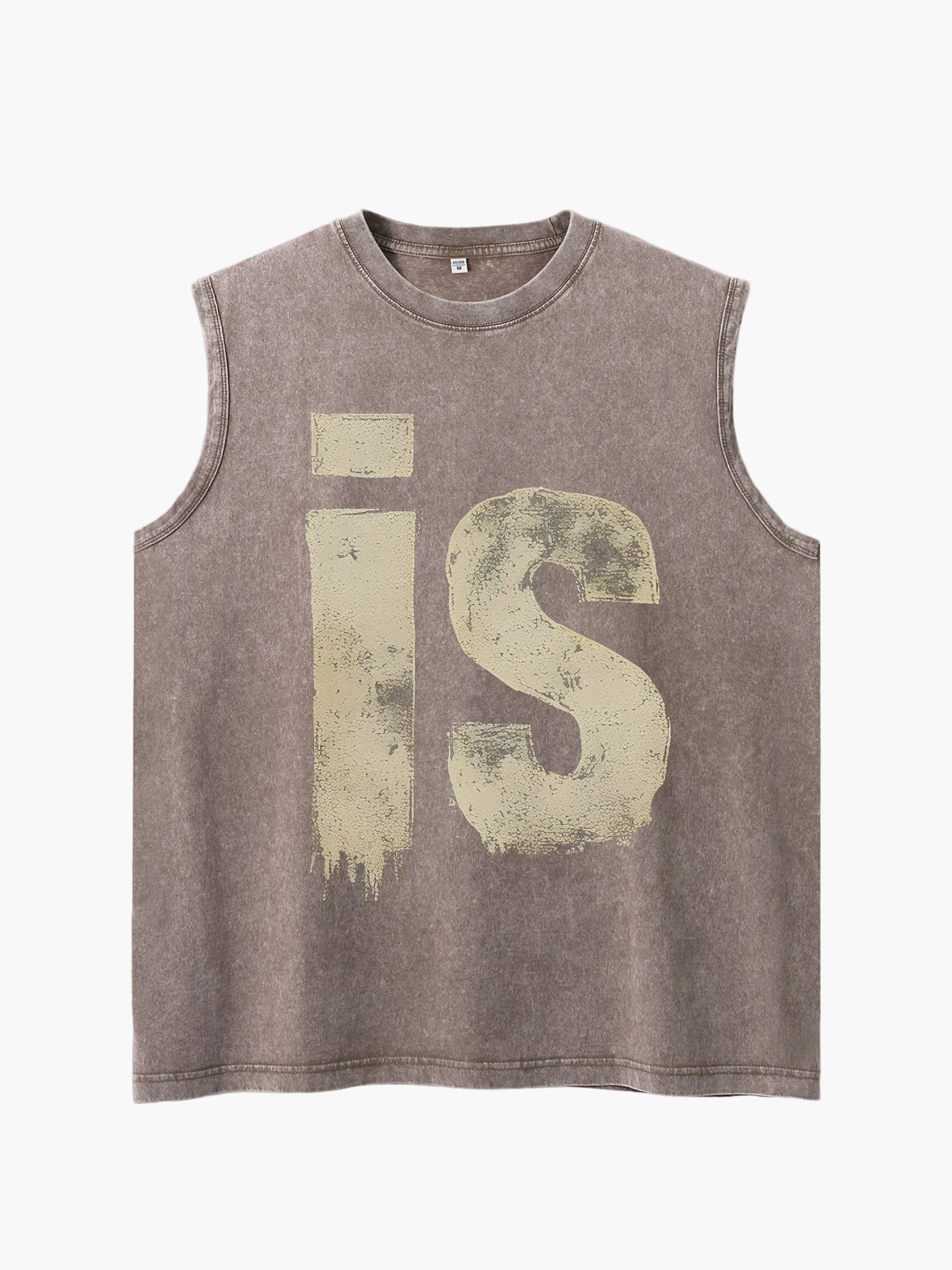 Herren Urban Streetwear Muskelshirt mit Vintage Print und lässigem Schnitt