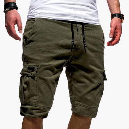 Herren-Cargo-Shorts mit elastischem Tunnelzug-Bund