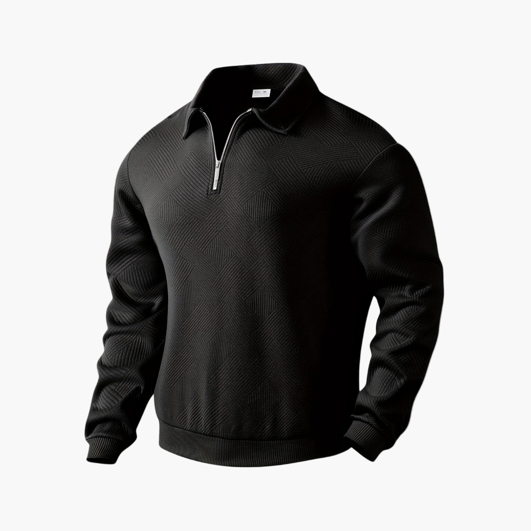 Herren Halbzip Strickpullover mit Kragen – Stilvoller Freizeit- & Business-Sweater