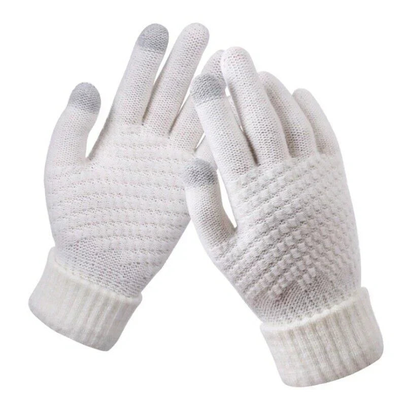 Unisex Winterhandschuhe Strick Touchscreen-Funktion