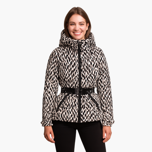 Damen Steppjacke mit Gürtel und Kapuze – Modische, Wasserabweisende Winterjacke für Alltag & Outdoor