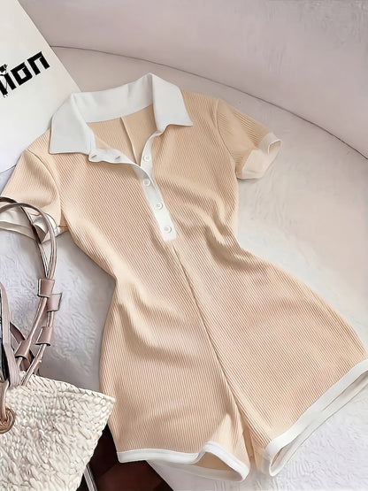 Damen Polo Overall – Eleganter Einteiler im sportlich-femininen Stil für Alltag & Freizeit