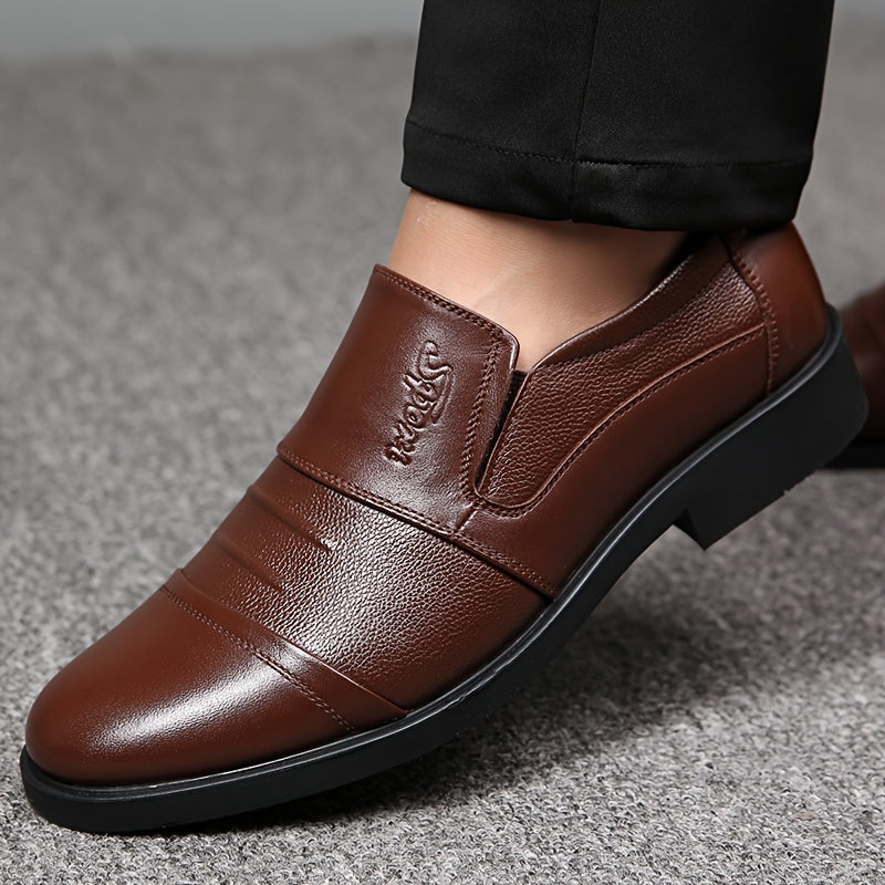 Herren Slipper gefüttert warm Schwarz / Braun
