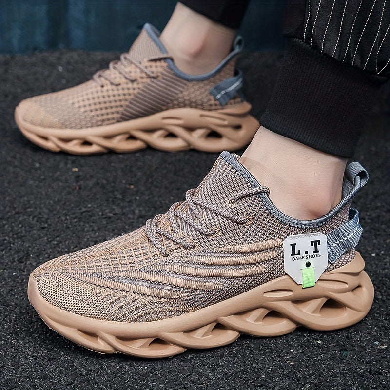 Herren Sneaker Sportliche Laufschuhe mit Atmungsaktivem Design und Modischer Sohle