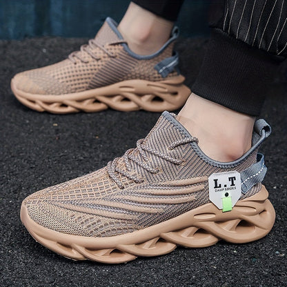 Herren Sneaker Sportliche Laufschuhe mit Atmungsaktivem Design und Modischer Sohle