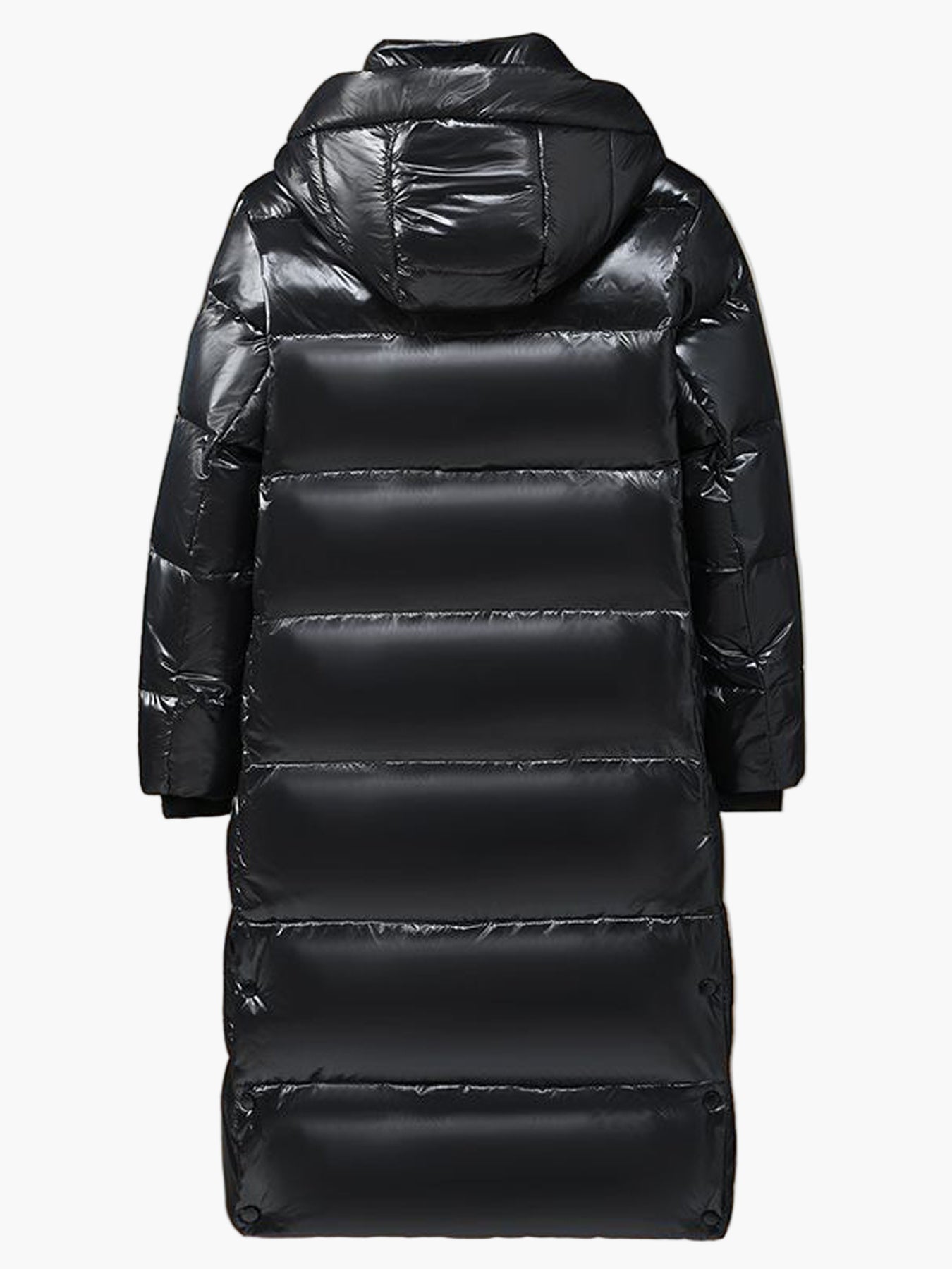 Herren Daunenmantel mit Kapuze – Langer Winter Steppmantel für Alltag und Outdoor