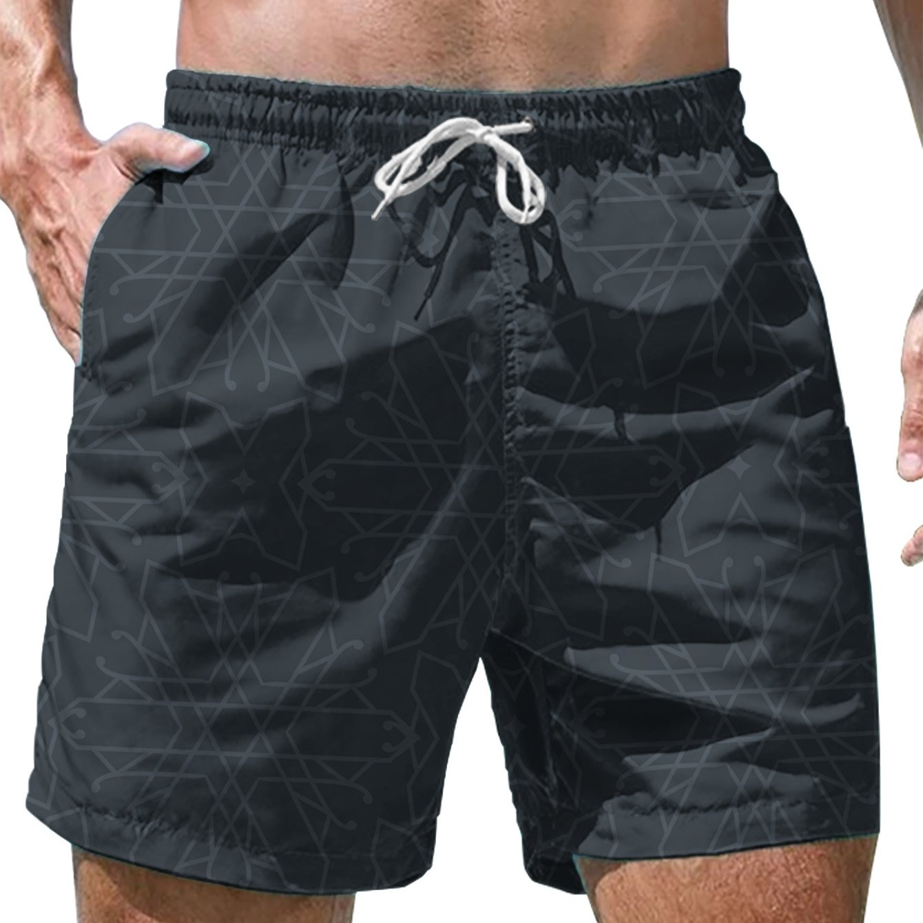 Herren Badeshorts mit Kordelzug – Sportliche Badehose für Strand und Freizeit
