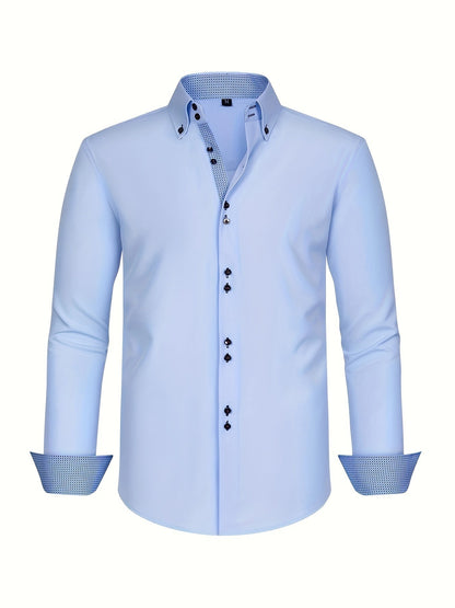 Herren Business-Freizeithemd Slim Fit – Eleganter Stil für Büro und Alltag