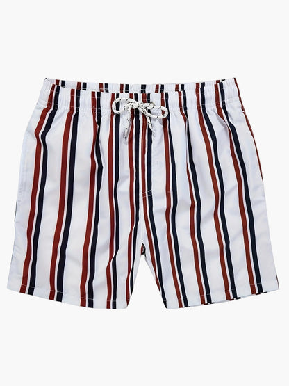 Herren Badeshorts im modernen Streifen-Design – Freizeit & Strandmode