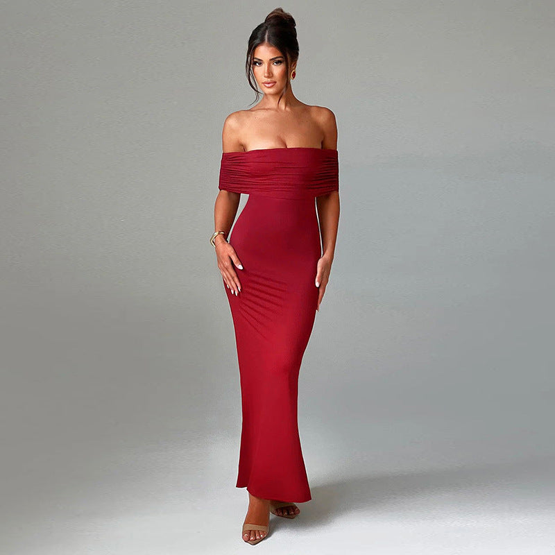 Melissa – Elegantes Rückenfreies Off-Shoulder-Kleid