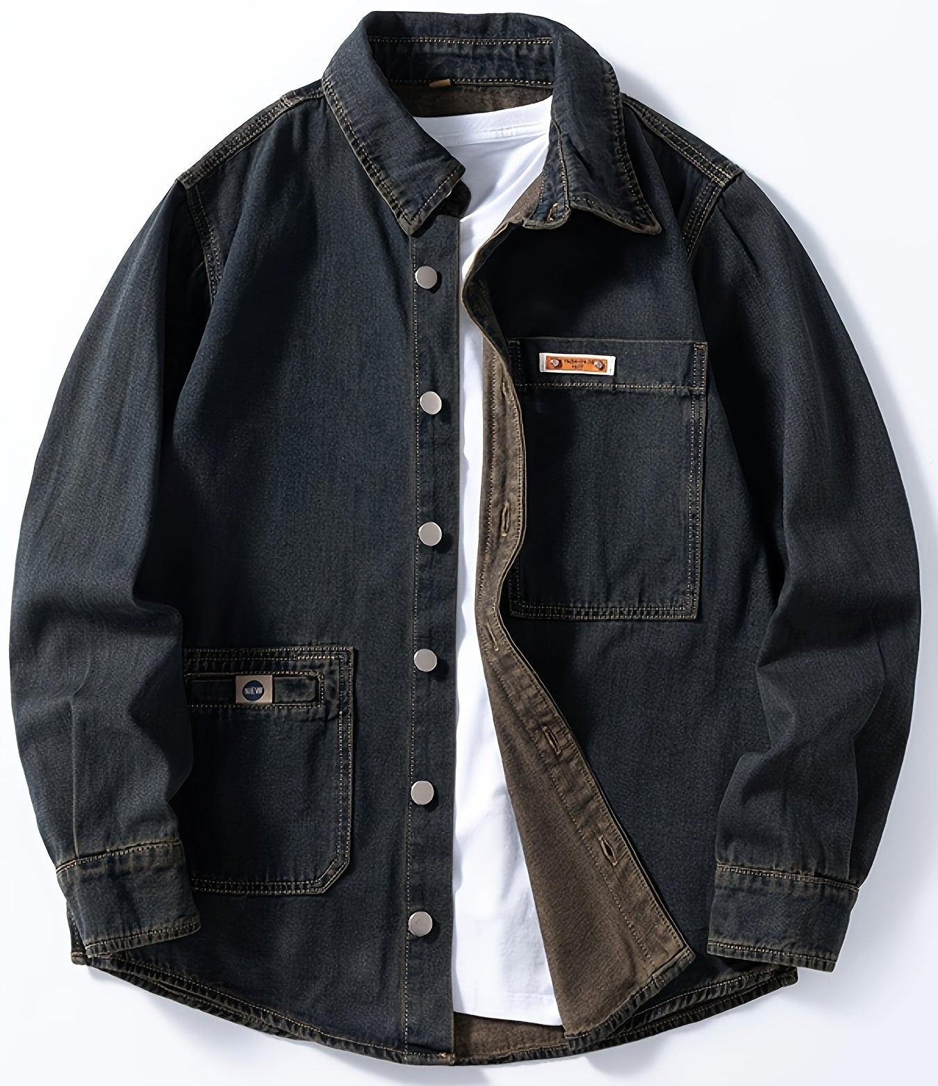 Herren Denim Overshirt – Lässiger Style für Alltag & Freizeit