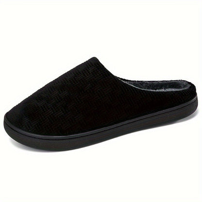 Unisex Hausschuhe Schwarz mit weichem Innenfutter