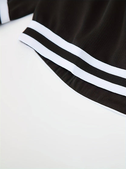Herren Basketball Set Sport Outfit New York Print – Ärmelloses Trikot & Shorts, Freizeit & Training