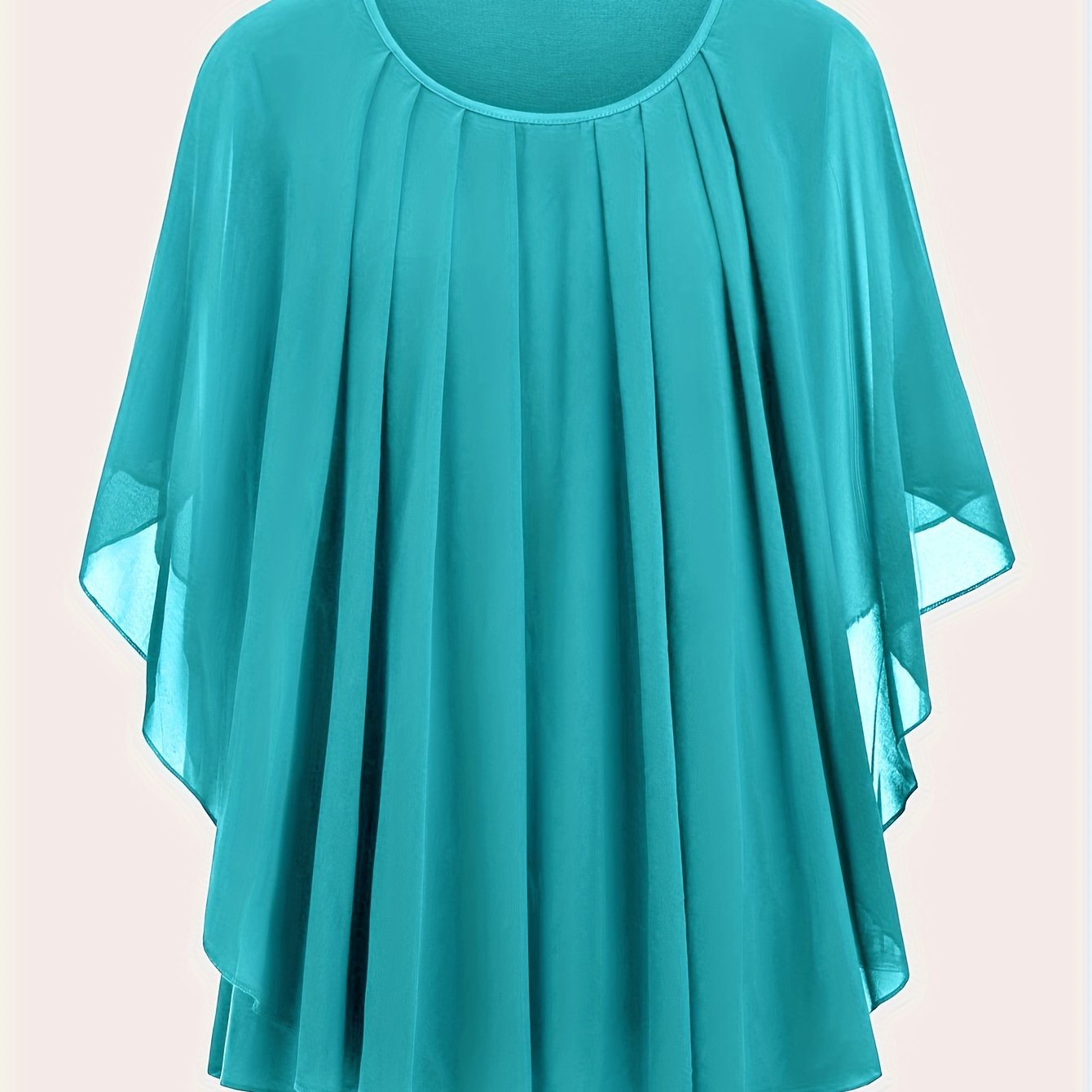 Damen Elegante Oversize Chiffon Bluse für Ausgehen und Büro