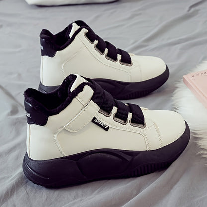 Damen High-Top Sneaker mit Klettverschluss und Futter
