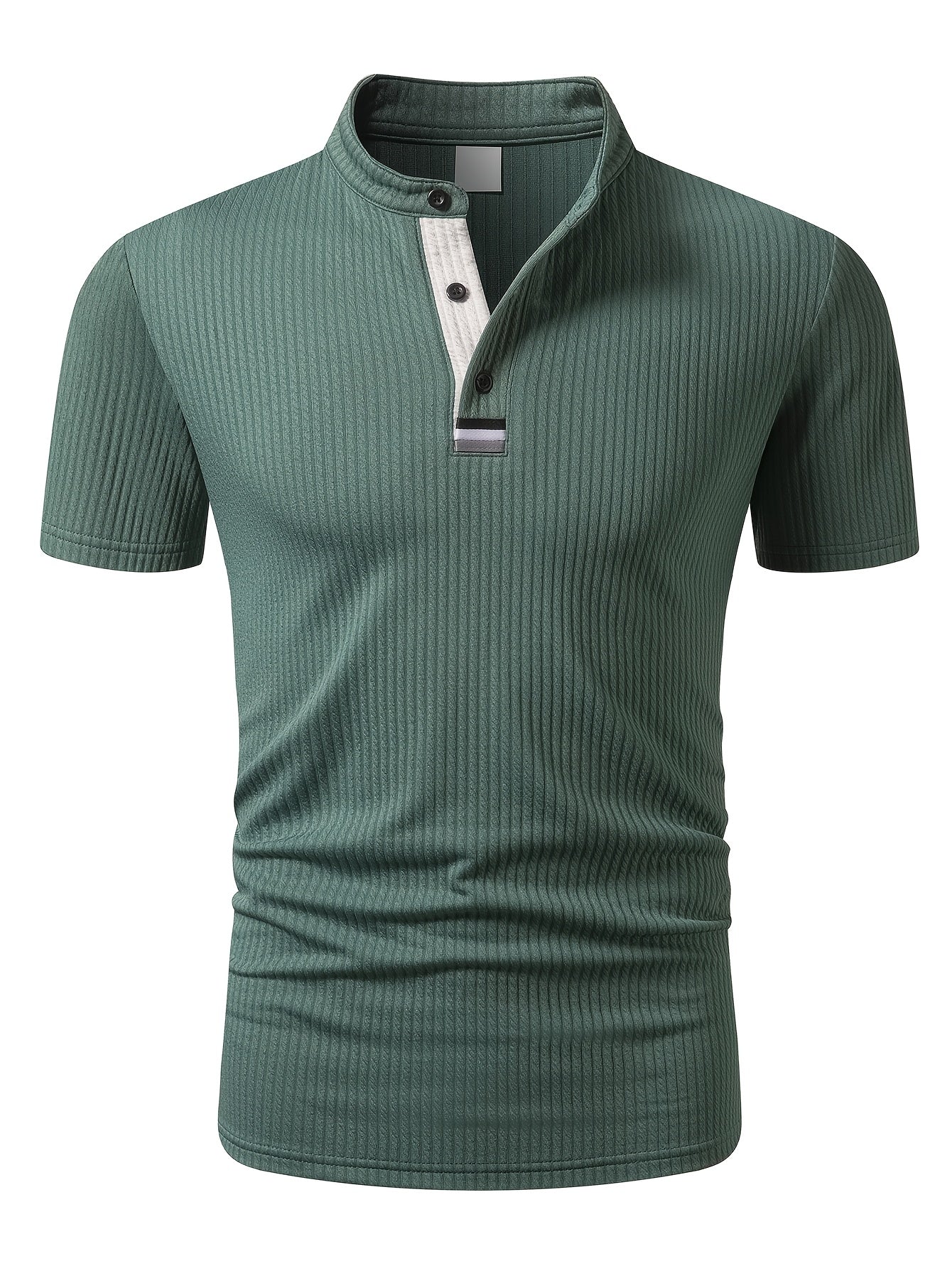 Herren Poloshirt mit Stehkragen und Knopfleiste – Modernes Freizeit- und Business-Oberteil