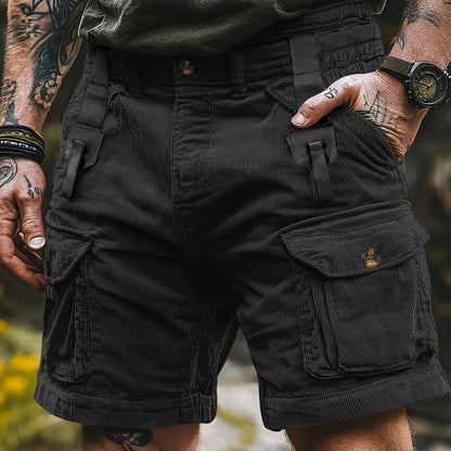 Herren Cargo Shorts Freizeit Outdoor mit Taschen – Robuster Utility-Look