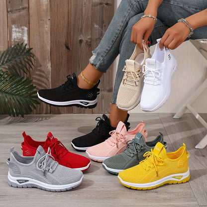 Damen Komfort-Sneaker für Freizeit & Sport – Atmungsaktive Low-Top Schuhe