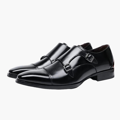 Herren Doppel-Monkstrap Businessschuhe – Elegante Anzugschuhe für Büro & festliche Anlässe