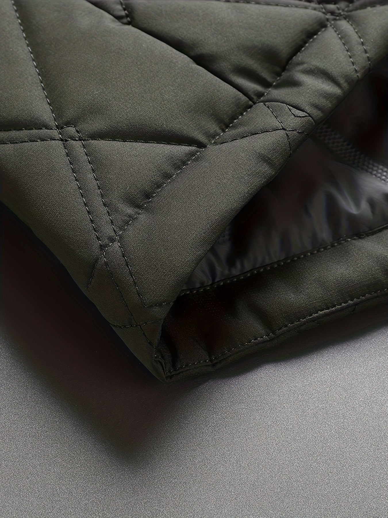 Herren Steppjacke – Eleganter Business- und Freizeitstil, Übergangsjacke mit Rautensteppung