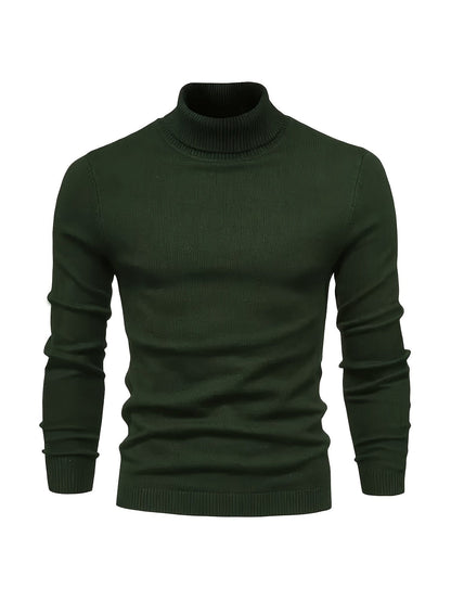 Herren Rollkragenpullover Slim Fit Modern Stil – Perfekt für Business und Freizeit