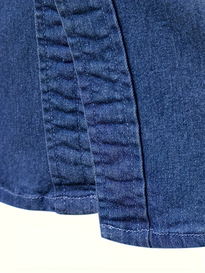 Herren Jeanshemd Slim Fit – Modisches Freizeit & Business Hemd mit Brusttaschen