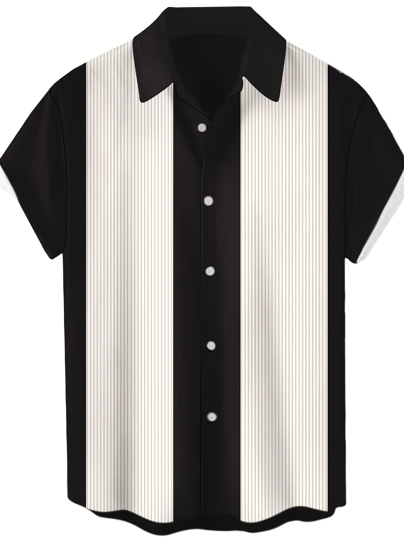 Herren Bowlinghemd im Retro-Stil für Freizeit und Sommer