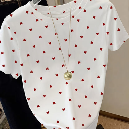 Damen Polka Dot T-Shirt – Modisches Freizeitshirt mit Punkten, ideal für Alltag und Büro