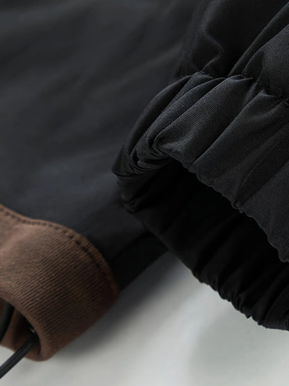 Unisex Jacke mit Kapuze und Reißverschluss, mehrfarbig