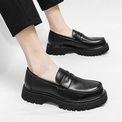 Herren Chunky Loafer – Modischer Business- und Freizeit-Slipper