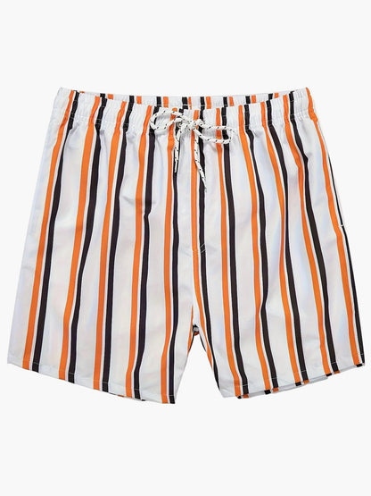Herren Badeshorts im modernen Streifen-Design – Freizeit & Strandmode