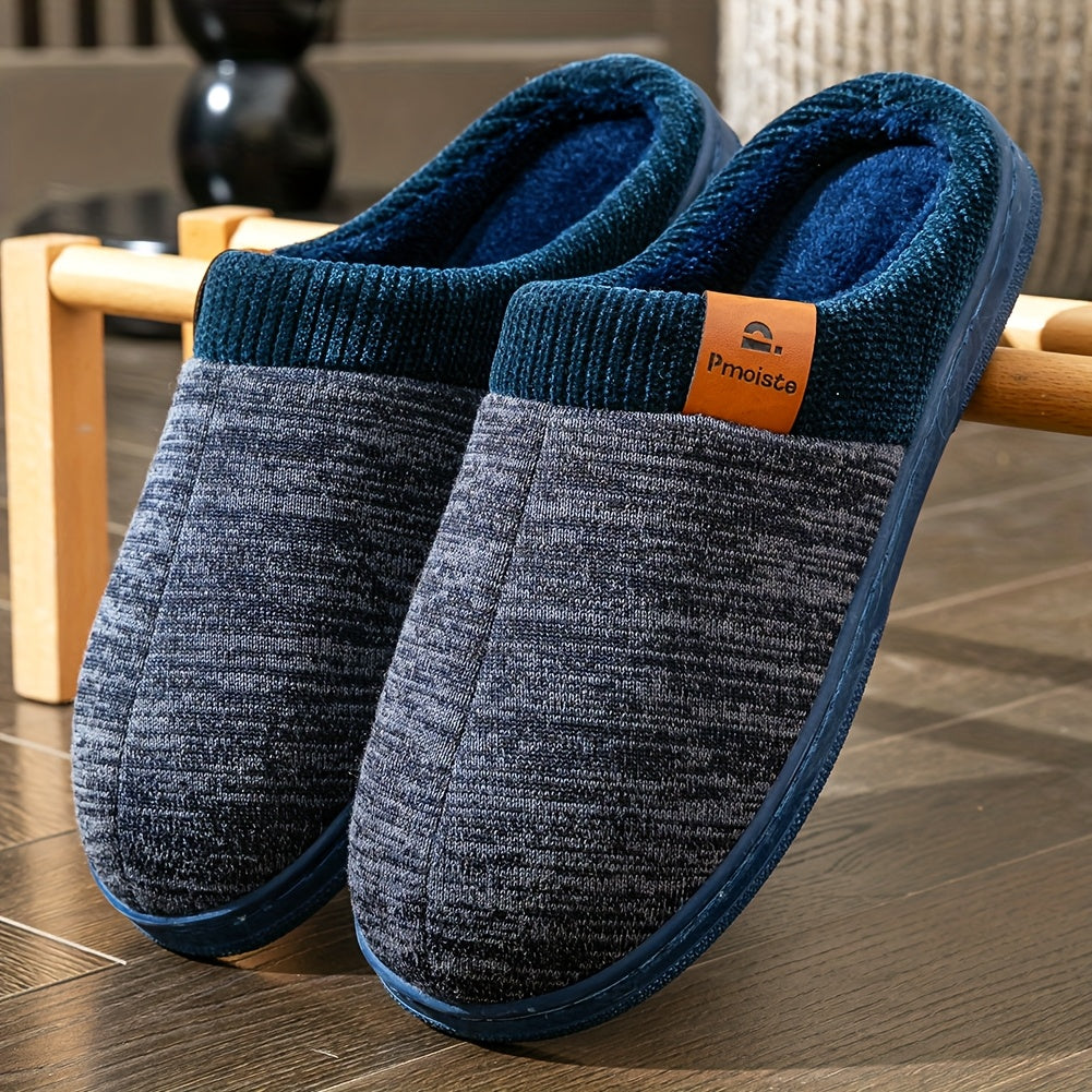 Unisex Hausschuhe zweifarbig mit weichem Innenfutter