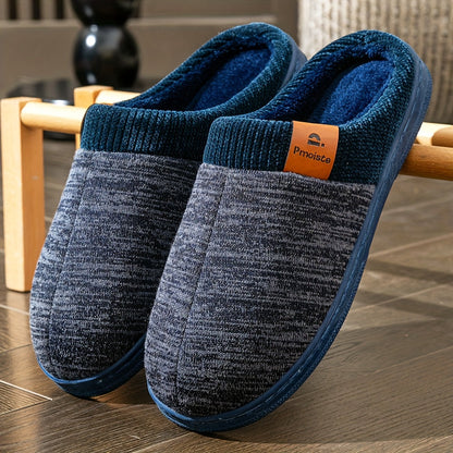 Unisex Hausschuhe zweifarbig mit weichem Innenfutter
