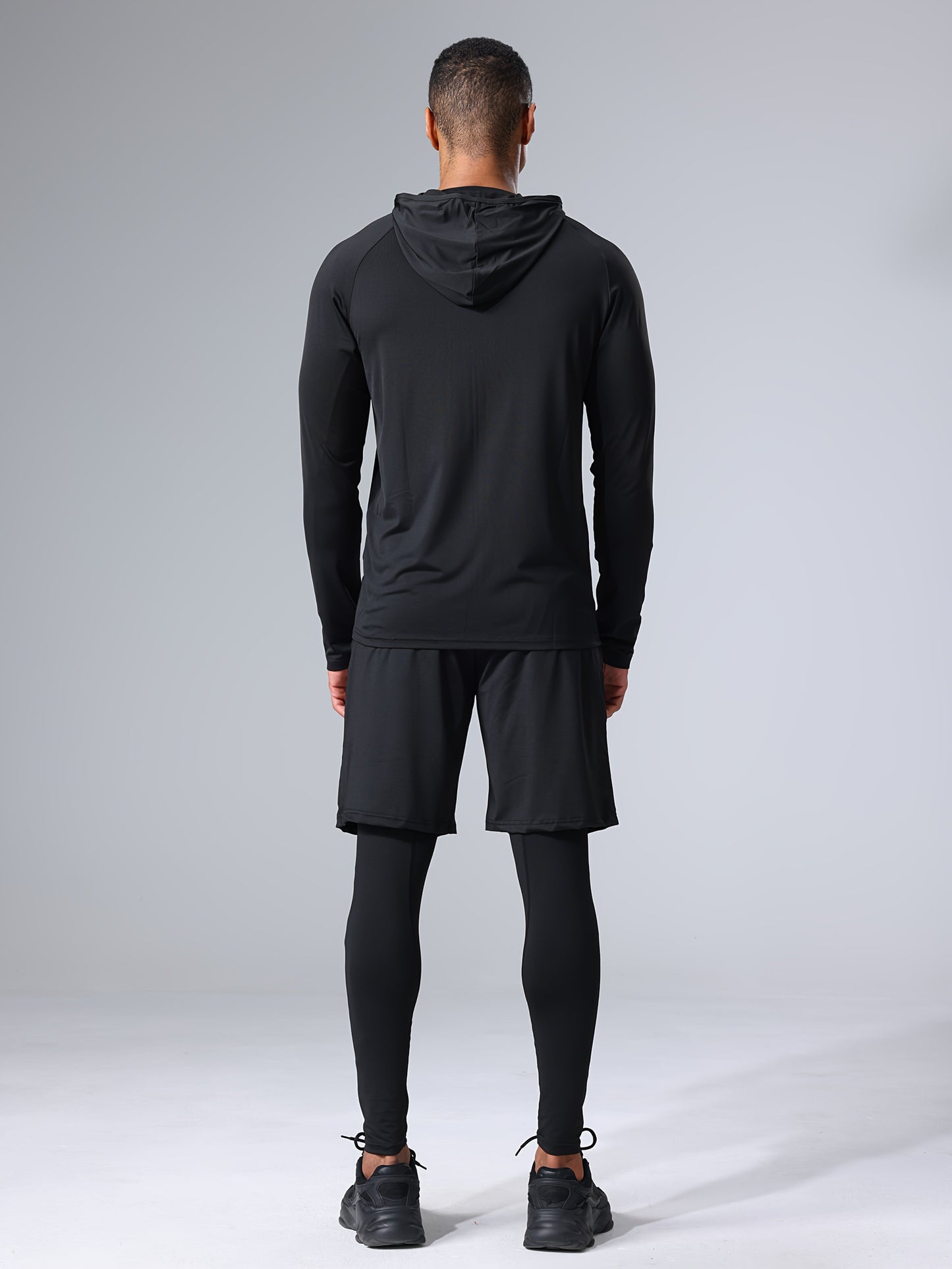 Herren Sport-Trainingsanzug 5-teilig – Fitness & Lauf Set, athletischer Stil