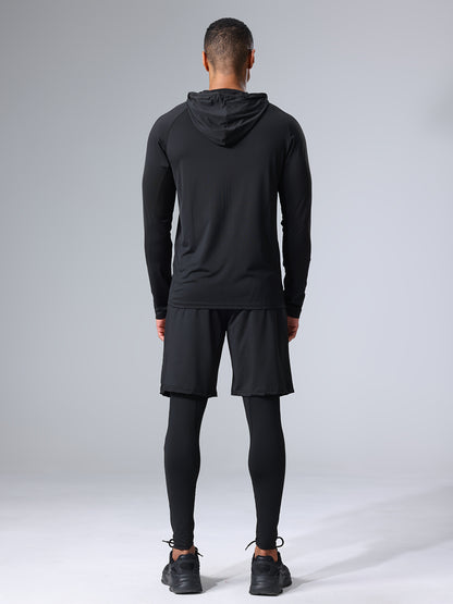 Herren Sport-Trainingsanzug 5-teilig – Fitness & Lauf Set, athletischer Stil