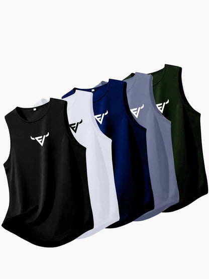 Herren Sport Tanktop 5er-Pack – Ärmellose Fitness Shirts für Training & Freizeit