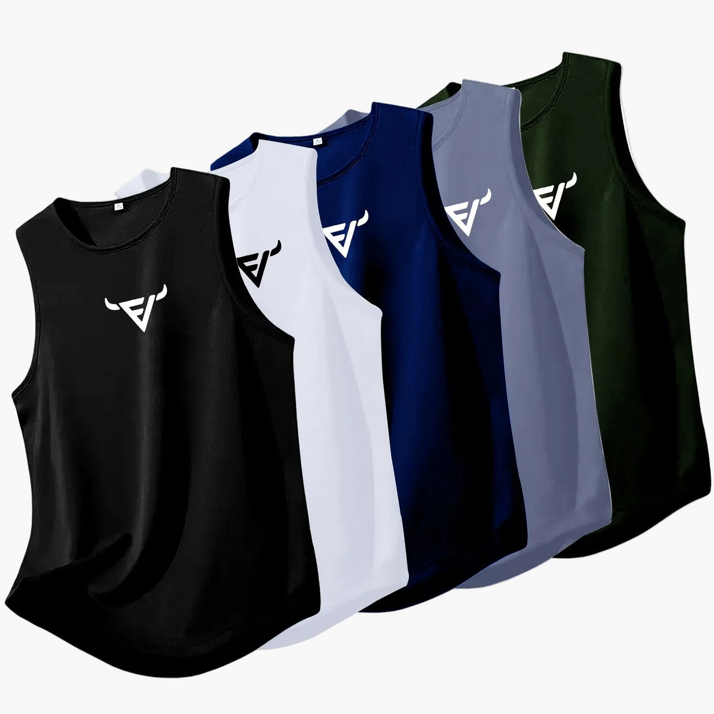 Herren Sport Tanktop 5er-Pack – Ärmellose Fitness Shirts für Training & Freizeit