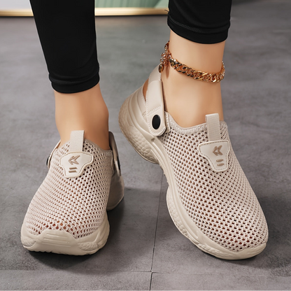 Damen Slip-On Sportliche Clogs – Bequeme Freizeitschuhe mit Fersenriemen