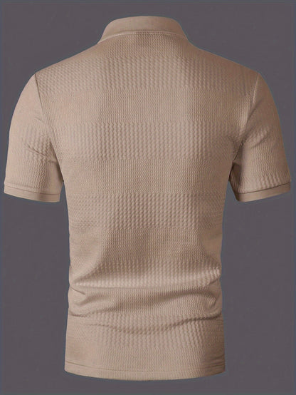 Herren Polohemd – Modernes Slim Fit Freizeitshirt mit Struktur für Alltag und Büro