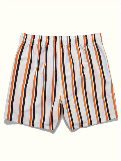 Herren Badeshorts im modernen Streifen-Design – Freizeit & Strandmode