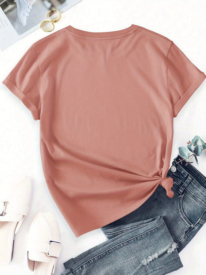 Damen T-Shirt mit Lavendel-Blumenprint – Künstlerisches Freizeitshirt für Alltag und besondere Anlässe