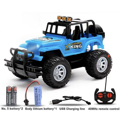 Jungen Ferngesteuertes Offroad Spielzeugauto – RC Jeep für Abenteuer und Spaß, mit Fernbedienung