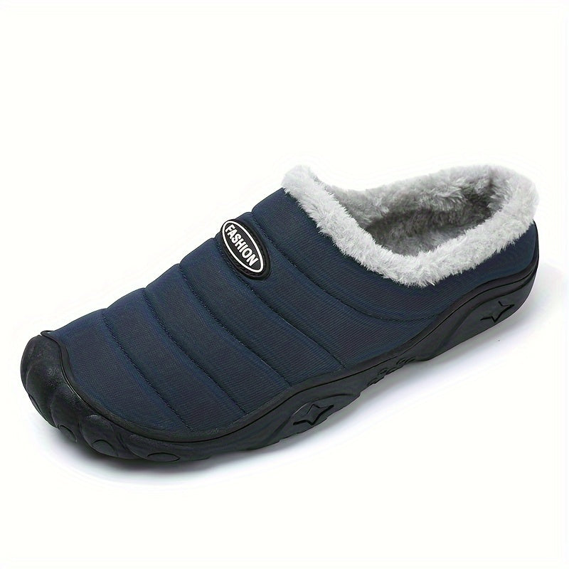 Winter Hausschuh gefüttert Unisex warm Hauspantoffel mit rutschfester Sohle