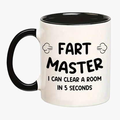 Vätertag Tasse mit Spruch – Lustige Geschenkidee für Männer, Fart Master, Humorvolle Kaffeetasse