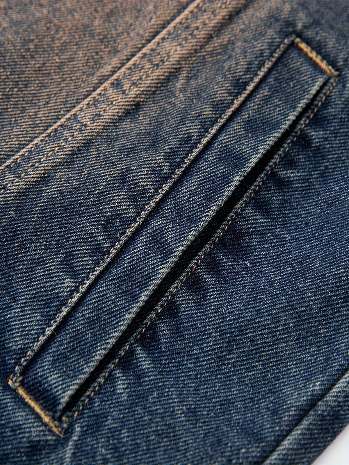 Jeansweste Herren Denim Blau Ärmellos mit Knopfleiste