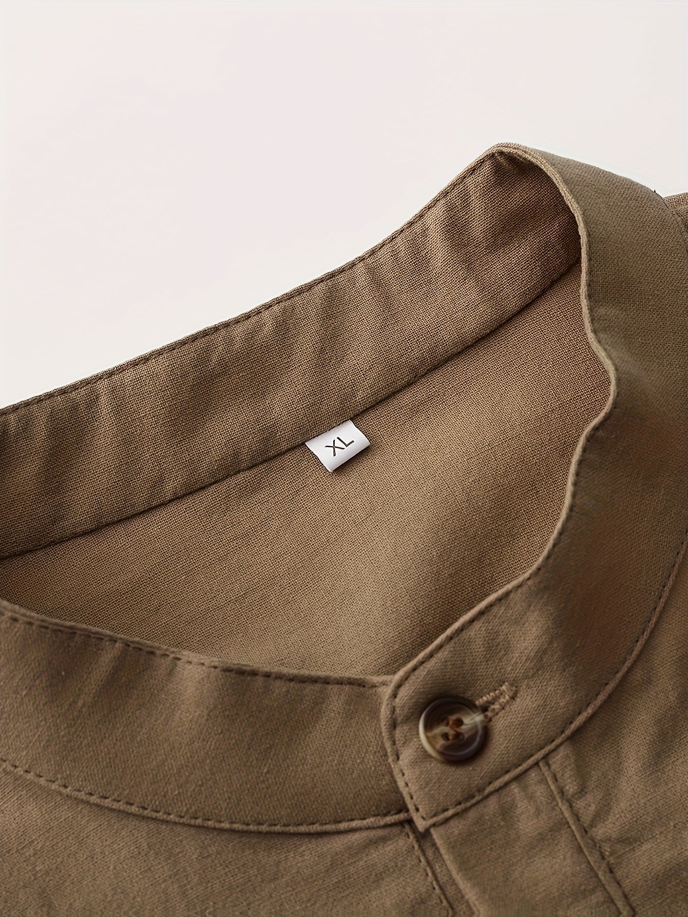 Herren Henley Langarmshirt mit Stehkragen und Knopfleiste – Modernes Freizeitoberteil für Alltag und Urlaub
